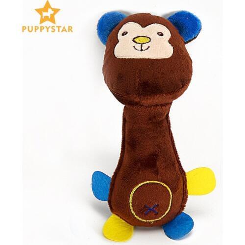Toys For Pet Dogs Cats Toy Safe Soft Solid Plush Monkey Giraffe Pig Chew Toys For Pets Game Dog Cat Training Pet Products BF0002
