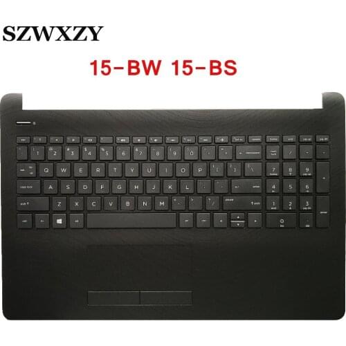 For HP PAVILION 15-BW 15-BS 250 G6 255 G6 US US English Layout Laptop keyboard with Touchpad Palmrest