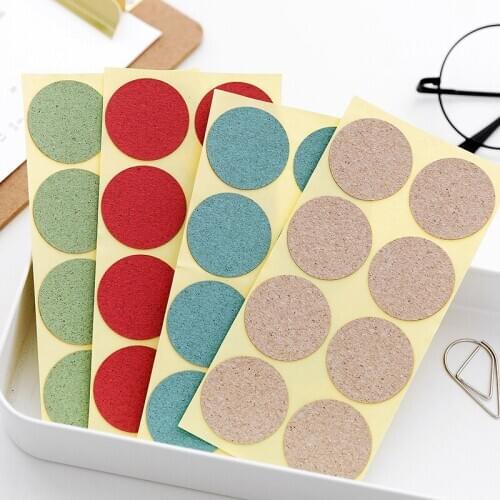 Circular waterproof label paste color label sticker wooden handwritten REMOVABLE STICKER color coding printed label
