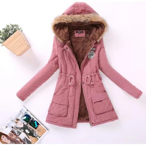 Ailegogo New Autumn Winter Women Cotton Jacket Padded Casual Slim Coat Emboridery Hooded Parkas Size 3XL Wadded Overcoat