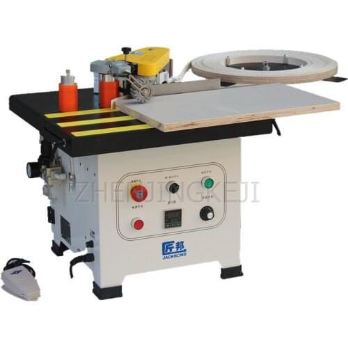 Desktop Manual Edge Banding Machine 220V Multi-function Automatic Tape Breaking Double-sided Glue Coating Straight Edg Machiner
