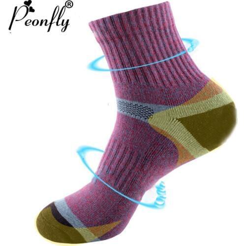 PEONFLY 1Pairs/Lot Thermal Socks women Cotton Spandex Snowboard Socks Wearable Thermosocks calcetines de ciclismo