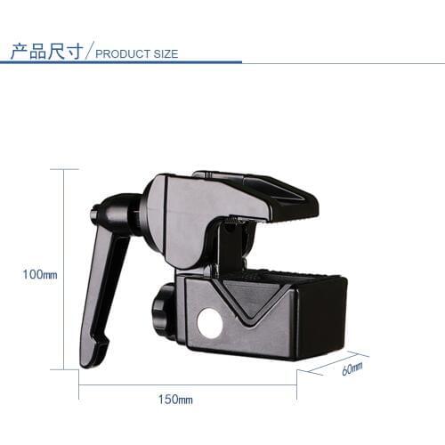 Super Clamp 1/4" 3/8" thread Light stand Support for Photo Photograph