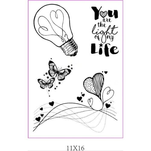 Love Transparent Clear Stamps for DIY Scrapbooking/Card Making/Kids Christmas Fun Decoration Supplies ST0752