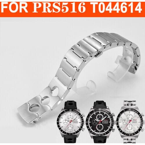 22mm T044614A Watch Band T-SPORT Series PRS516 For T044614 Stainless Steel Accessories