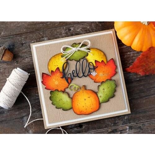 Mmao Crafts Metal Steel Cutting Dies New Pumpkin Maple Leaf Stencil For DIY Scrapbooking Paper/photo Cards Embossing Dies