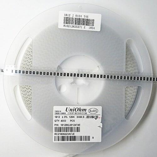 4000pcs 1812 5% SMD resistor 0R ~ 10M ohm 3/4W 0R 1R 10R 33R 47R 100R 510R 1K 3.3K 4.7K 6.8K 10K 100K 470K 390K 560K 820K 1M