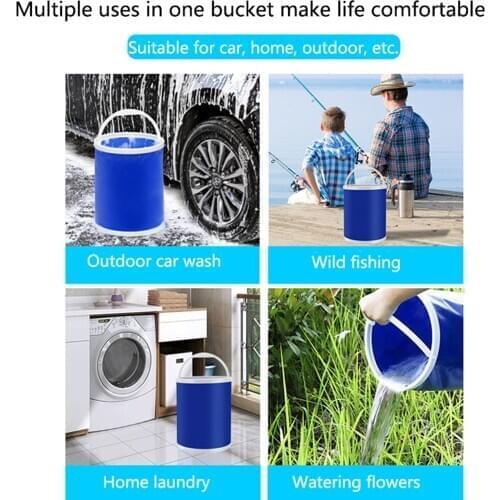 Collapsible Water Container Portable Water Storage Carrier Bucket for RVs Camping Fishing Boating Hiking