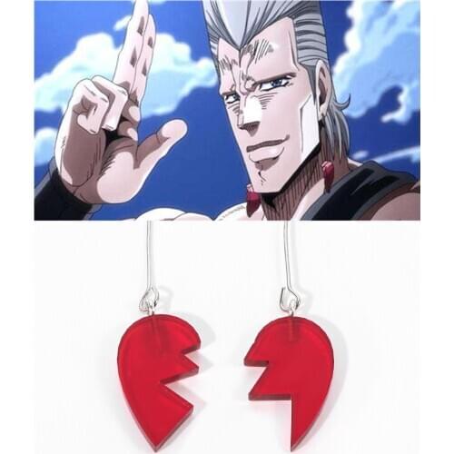 JoJo Bizarre Adventure Earring Polnareff Cosplay Costumes Accessories Ear Stud Hook Pendant