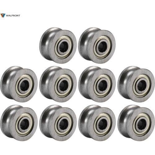 10pcs/sets 624ZZ Ball Bearings V/ Groove Pulley Bearing Used In Rail Track Linear Motion System Ball Bearing Hardware