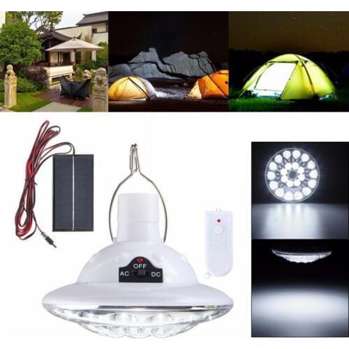 22 LED Rechargeable Super Bright Outdoor Remote Control Lights Solar Camping Lights Flashlight Yard Automatic Sensor Garden lamp