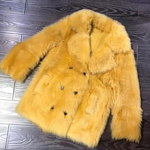 Ladies leather women suede sheepskin shearling jacket