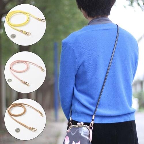 Female Bag Straps Soft Durable Handbag Purse Parts Replacements DIY Accessories Fashion Candy Color PU Metal Shoulder Bag Strap