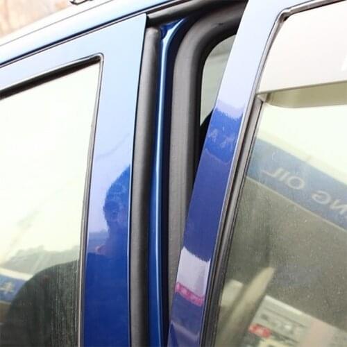 2pcs Universal Car Styling B Pillar Seal Strip Sticker Soundproofing Waterproof Sealing Sticker Exterior Automobiles Accessories