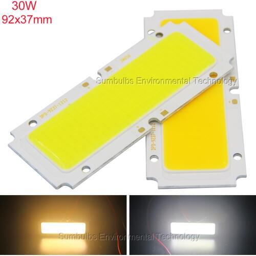 92x37mm LED COB Strip for Downlight Panel Flood Light Source 30W 40V Ultra Bright DIY COB LED Lamp Home Lights