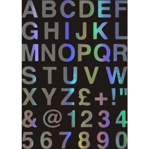 Aliauto Funny Car Stickers Alphabet Letters & Numbers Automobile Motorcycles Accessories Reflective Decoration Decal,22cm*15cm