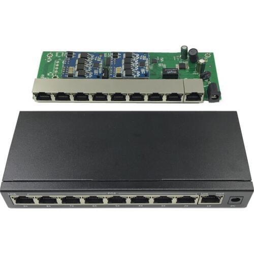 ANDDEAR-10/100 mbps rj45 switch poe 802.3af 9 port voeding 15.5 w voor ip camera nvr ip telefoon wifi access point poe switch