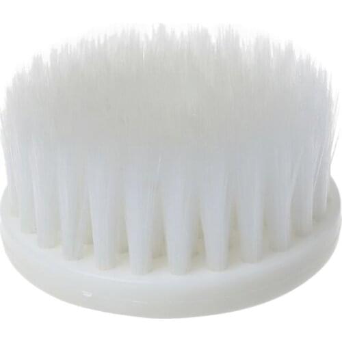60mm White Soft Drill Powered Brush Head For Cleaning Car Carpet Bath Fabric New