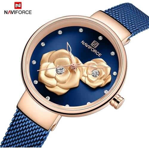 NAVIFORCE 2021 Luxury Brand Lady Fashion Watch Girl Women wrist watches water Ressistance Clock Gift For Wife Relogio Feminino