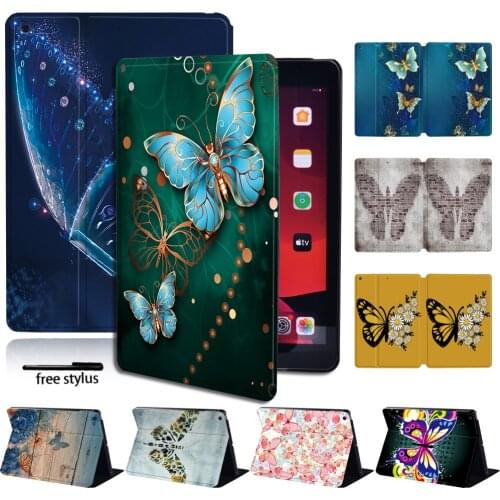 Tablet Case for Apple IPad 8/IPad Mini1/2/3/4/5/iPad2/3/4/iPad (5/6/7th Gen)/Air 1/2/3/Pro/Pro(1st/2nd Gen) + Stylus