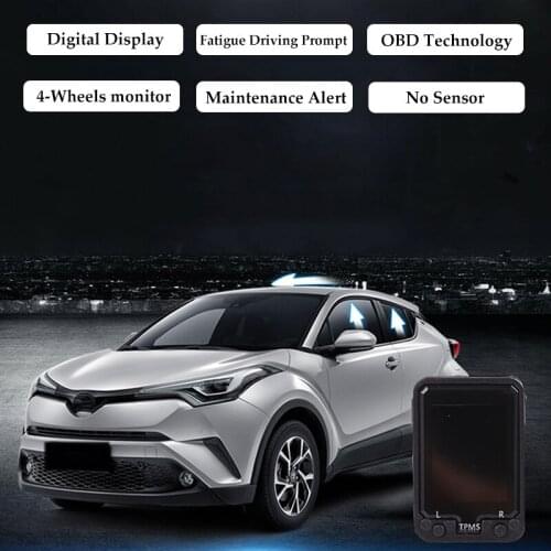 LCD Digital Tire Pressure Monitor OBD TPMS Embedded Car Tire Safe Device For Toyota Prius 2015 2016 Camry Prado Corolla 2014