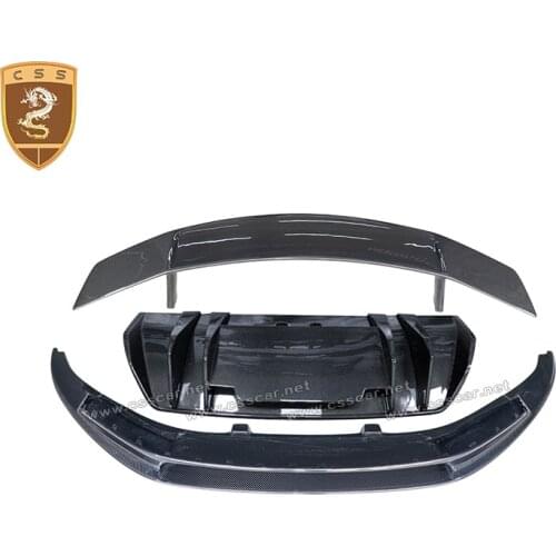 CSSCAR New Arrival Audi-R8 carbon fiber body kit for front lip rear diffuser tail wing vorsteiner style r8 auto body parts 00659