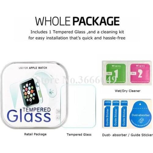For Watch Series 4 40MM 44MM 2.5D 9H Tempered Glass Flim Screen Protector LCD with Retail package 200pcs/lot