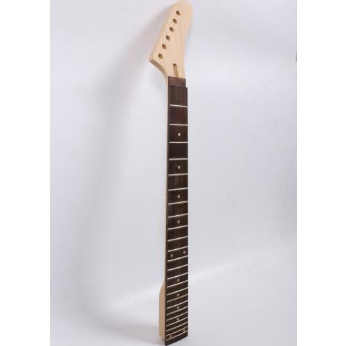 Electric Guitar Neck 24 fret 25.5 inch maple wood Rosewood Fretboard unfinished electric guitar replacement Truss Rod
