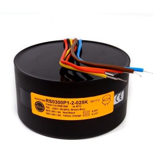 Imported TALEMA 300W Double 25V 35V Sealed Toroidal Transformer Fever Ring Cattle 300VA Primary Rated Voltage 230V AC