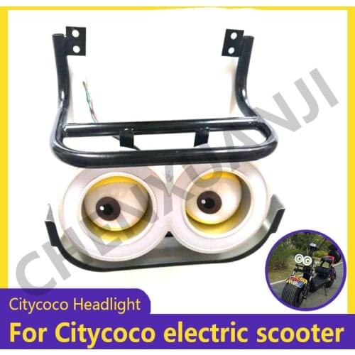 For CItycoco Headlight Minions Personalized accessories modified bracket lamp cover converter 12V headlight decoration