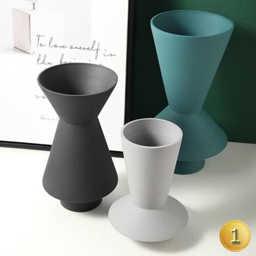 Minimalist Style Ceramic Vase Office Modern Decor Room Display Window Creative Cabinet Home Accessories Decoration Pot Crafts
