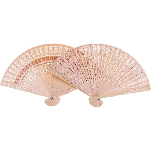 Chinese Japanese Folding Fan Original Wooden Hand Flower Bamboo Pocket Fan For Home Decor Decoracion
