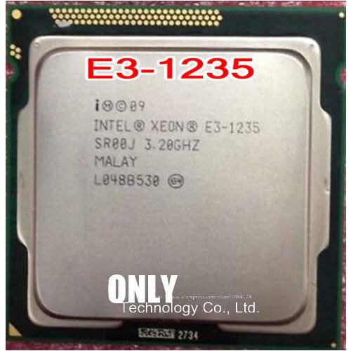 Original E3-1235 E3 1235 CPU Processor 3.2GHZ 1155Pin Quad core 80W 32nm scrattered pieces