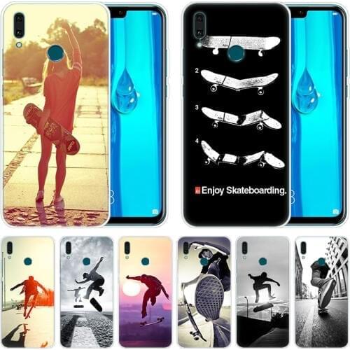 Luxury Soft Silicone Case Skateboarders for Huawei Mate 30 20 Lite 10 Pro Y5 Y6 Y7 Pro 2019 Y9 Prime 2019 2018 Y6 Pro 2017 Cover