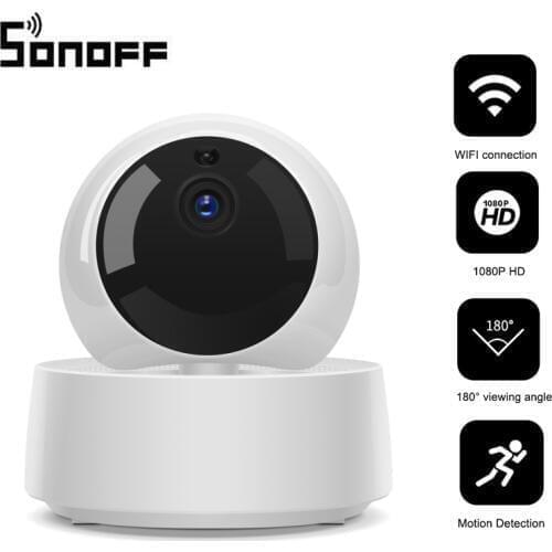 SONOFF GK-200MP2-B 1080P HD Mini Wifi IP Camera Smart Wireless 360 IR Night Vision Baby Monitor Home Automation Surveillance Cam