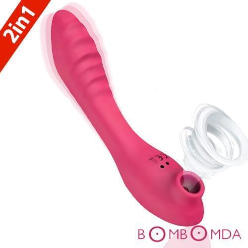 Clit Sucking Vibrator G spot Stimulator Female Masturbator Heating Dildo Vagina Vibrators Oral Toys For Adult Sex Toys for Woman