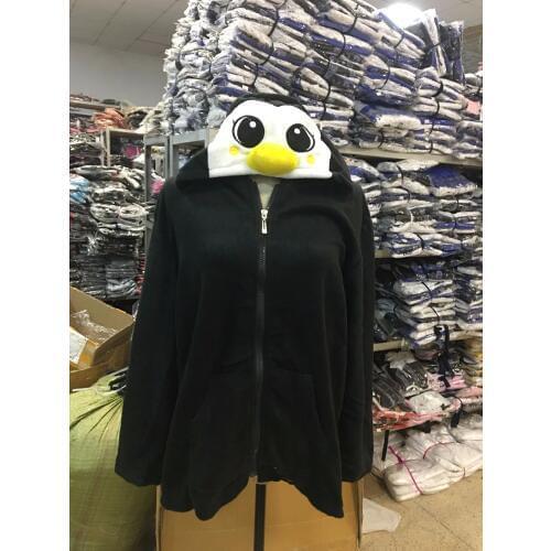 Novelty Fashion Cartoon Cute Penguin Sweatshirt Tracksuits Women gardigan hoodies Girl Winter Thin cute Hooded Jacket