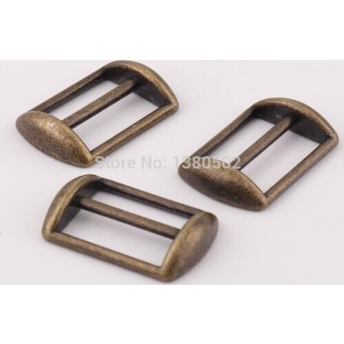 10pcs/lot bronze color alloy slide adjustable Buckles for bag belts garment accesories