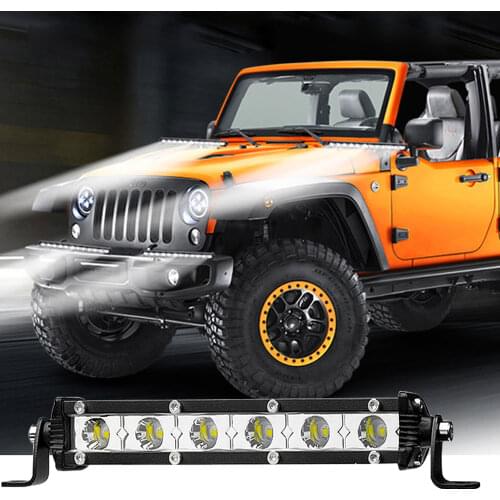 18W Auto Lamp Car LED Work Light Bar Led Chips Waterproof Offroad Car Work Bulb Headlight ATV SUV 4WD Boat Truck DRL