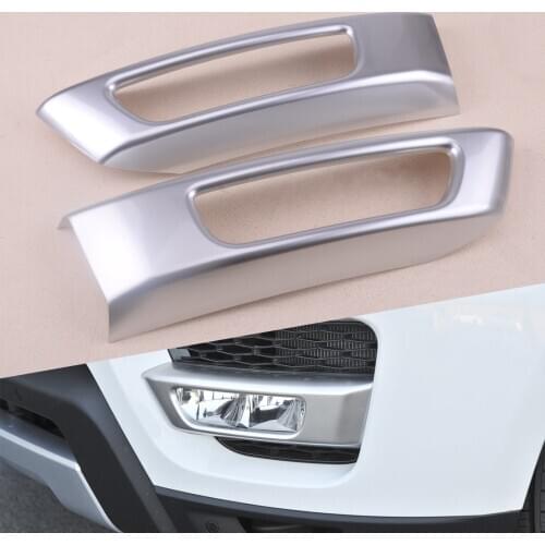 2pcs Silver Fog Light Lamp Frame Cover Trim Bezel Fit for Land Rover Range Rover Sport 2014 2015 2016 2017