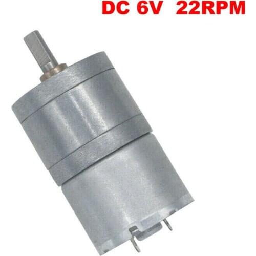 25GA310 DC 5V 6V 22RPM Slow Speed Electric Motor 25MM Full Metal Gearbox Large Torque Gear Motor
