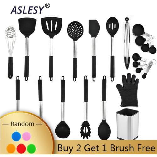 Наборы кухонных принадлежностей из нержавеющей стали ASLESY China At AliExpress