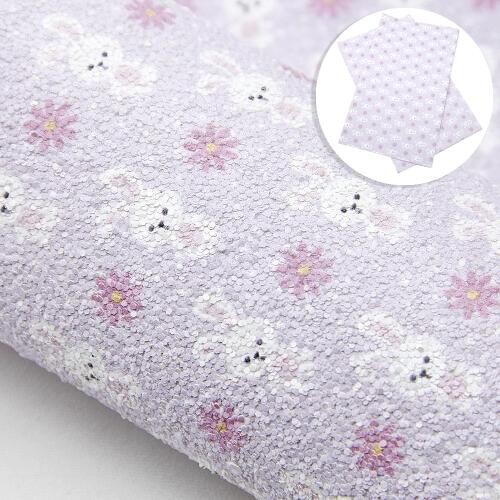 David accessories 20*33cm Stripe Printed Chunky Glitter Synthetic Leather DIY Bow Bag Craft Faux Leather Fabric Sheets,1Yc10049