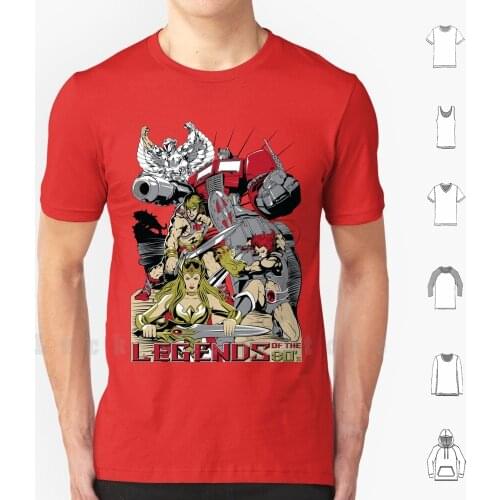 Legends Of The 80′s T Shirt DIY Cotton Big Size S-6xl He Man She Ra Thundercats Silverhawks