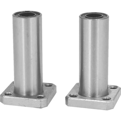 LMK8LUU 8mm Inner Diameter Square Flange Mount Linear Motion Ball Bearing 8mmx15mmx45mm