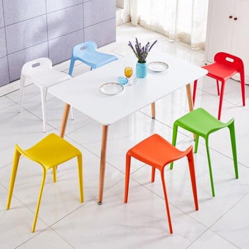 Plastic stool fashion simple plastic chair dining chair creative personality dining table chair coffee chair
