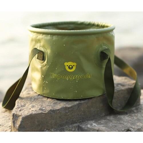 7/13/20L Cmaping Portable Bucket Water Storage Bag Storage Bag Waterproof Water Bag Fishing Folding Bucket Camping Equipment