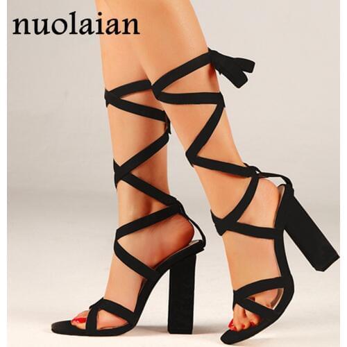 11CM Womens Summer Sandal Shoes Gladiator Pumps Dress High Heels Woman Wedding Shoe High Heel Pump Shoes Lady Thin Heels Sandals