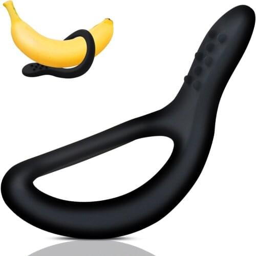 Silicone Penis Cock Ring Men Delay Ejaculation Erection Woman Clitoral Stimulator C Spots massager Couple Men female Sex Toy For