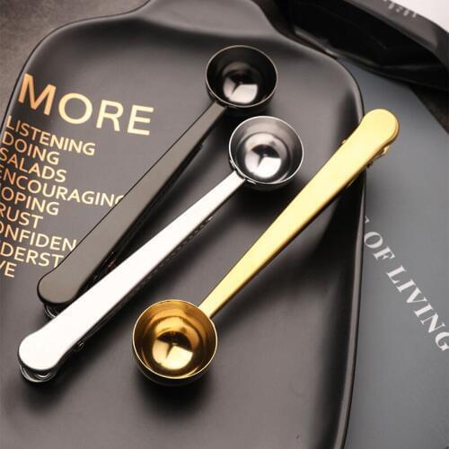 Measuring Spoon Milk Powder Clip Sealable Clip Stainless Steel Multifunctional Measuring Spoon Household Tools